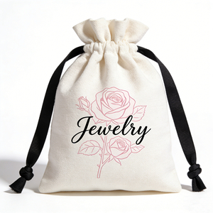 Wholesale High Quality 15*20cm Custom Logo Cotton Drawstring Pouch Packaging Bag for Perfume Jewelry Gifts