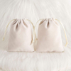 Wholesale Recyclable Velvet Suede Perfume Bag Reusable Drawstring Pouch High End Luxury Jewelry Customizable Gift Bags