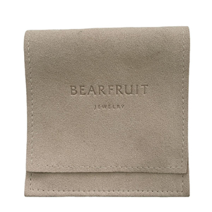High Quality Custom Logo Microfiber Suede Dustproof Inserts Envelope Flap Jewelry Packaging Bag Necklace Jewelry Pouch with logo