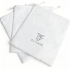 Recyclable Custom Screen Printed Logo Velvet Jewelry Gift Bag High Quality Soft Fabric Jewelry Drawstring Pouch