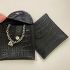 New Wholesale Custom Logo PU Leather Envelope Flap Bag Dustproof Luxury Bracelet Necklace Jewelry Pouch with logo
