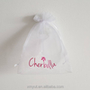 Shoe Bag/organza Pouch Logo or Customized Acceptable Cheap Custom Printed Organza Gift Drawstring Recyclable White with Pink