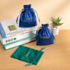 Recyclable Custom Embroidered Velvet Drawstring Bags Candles Jewelry Gifts Storing Bag Velvet Packaging Bags