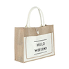 Natural Burlap Eco Friendly Wholesale Tote Bags Reusable Jute Shopping Bag