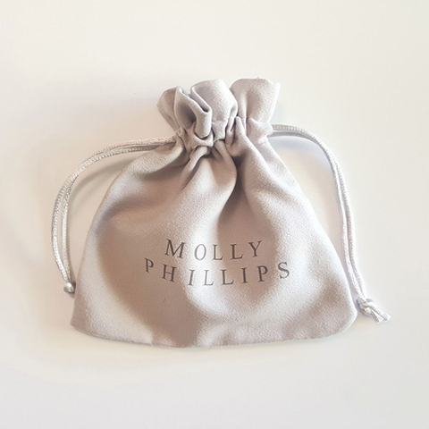 Wholesale Custom Velvet Suede Drawstring Pouch Small Jewelry Container Beautiful Printing for Packaging Small Jewelry Pieces