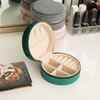 Professional Customized Velvet Zipper Closure Earring Storage Case Mini Luxury Packaging Leather Jewelry Box