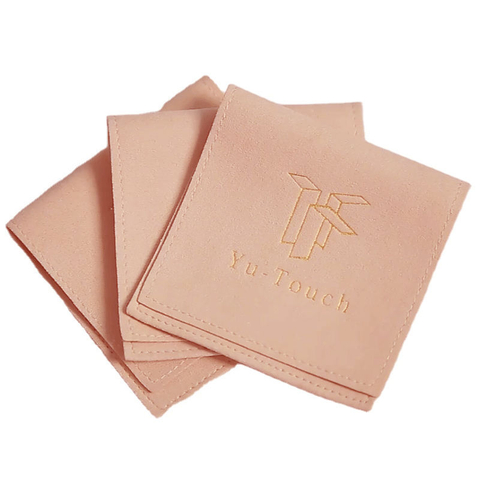 High-quality Microfiber Envelope Bag Portable Dust Proof Gift Bag Wholesale Jewelry Card with logo Leather Jewelry Pouch