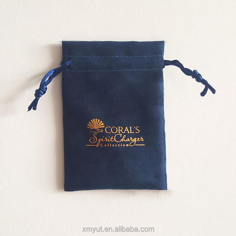 2021 New Arrival Small Custom Drawstring Suede Pouch,luxury Jewelry Gift Dust Bag Jewelry Pouch with logo