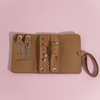 Travel Luxury Colorful Microfiber Jewelry Case Roll Bag Organizer for Necklace Bracelet Earrings Ring with Custom Logo