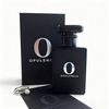 Luxury Custom Logo Printed Black Paper Jewelry Perfume Boxes Set for Gift Ring Display Jewelry Packaging Pouch & Cards