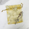 Custom Printed High Quality Organza Bags 24 Colors Leaf Snowflake Flower Drawstring Wedding Gift Pouches Jewelry Gift Packaging
