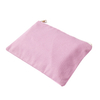 OEM Custom Cosmetic Bag Recycled Durable Travel Makeup Pouch Zipper Waterproof Lipstick Perfume Storage Cotton Canvas Logo