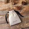 High Quality Cotton Linen Drawstring Jewelry Bag Recyclable Mini Customized Packaging Cotton Pouch With Logo