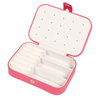 2022 Personalized Organizer Packaging Boxes Ring Earring Pendant Bracelet Zipper Closure Leather Jewelry Storage Box