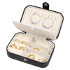 2022 Personalized Organizer Packaging Boxes Ring Earring Pendant Bracelet Zipper Closure Leather Jewelry Storage Box