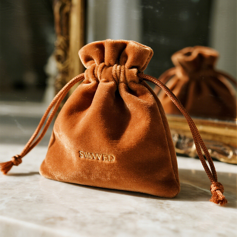 Custom logo Printing Low MOQ Free Sample Custom Branded Drawstring Pouch Small Custom Jewelry Gift Velvet Bag Pouch