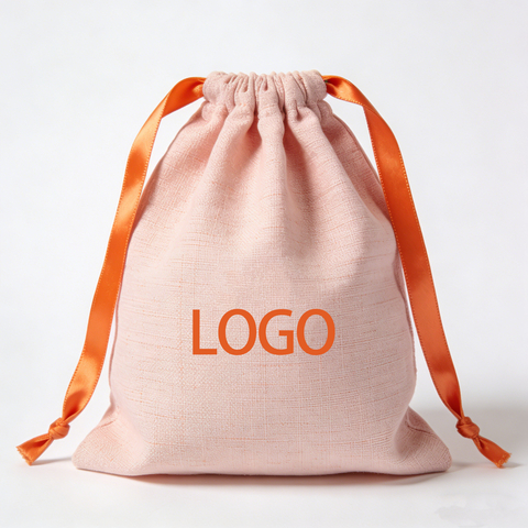 Wholesale Custom Logo Cotton Canvas Drawstring Bag Recyclable Cotton Dust Bag for Wallet Jewelry Watch Gift Packaging