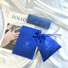 Custom Luxury Silk Satin Bundle Dust Bag Handbag Shoe Hats Packaging Gift Storage Bags Jewelry Drawstring Pouch