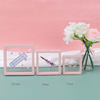 Wholesale 7x7 Transparent PE Suspension Box Multicolor Square Pattern Thin Film Jewelry Storage with Gift Packaging Usage