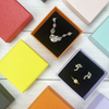 Custom Logo Jewelry Box Brooch Bracelet Earrings Necklace Packaging Box Lid Base Gift Paper Boxes