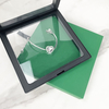 New Arrival Hot Sale Transparent Membrane Floating Frame Pe Film Display Clear case 3d Suspension Jewelry Display Box