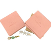 Yu Custom Microfiber Jewelry Pouch with Envelope Style Band Earrings Accepts Touch and Debossed Printing for Gift Display