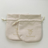 Custom Jewelry Bag Logo Drawstring Fragrance Dust Bag Chic Gift Bag Suede Vintage Luxury Earrings Jewelry Pouch with logo