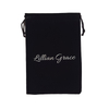 Jewelry & Watch & Eyewear Recyclable Screen Printing,hot Stamping Velvet Bag Drawstring Gift Bag Jewellery Pouch with logo