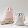 Wholesale Bracelet Earrings Brooch Packaging Bag Jewelry Drawstring Pouch Reusable Blank Organic Cotton Drawstring Bag with Logo