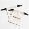 High Quality Recyclable Cotton Linen Drawstring Jewelry Bag Customized Packaging Cotton Jewelry Pouch With Logo
