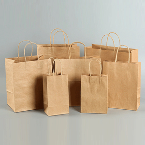 Wholesale Customized Logo Printed Colorful Gift Paper Bag Portable Shopping Storage Kraft Paper Bags