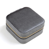 2022 Hot Custom Logo Velvet Small Square Gift Case Travel Jewellery Organizer Necklace Ring Earring Jewelry Storage Box