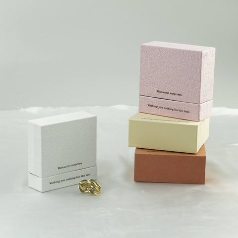 Luxury Custom Rigid Cardboard Paper Box Logo Printed Drawer Pendant Necklace Jewelry Packaging Boxes