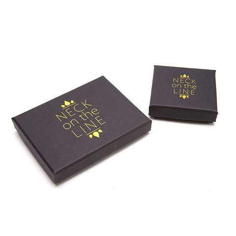 Custom Printed logo Necklace Gift Packaging Box,paper Jewelry Box