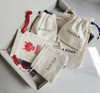 Custom Cotton Drawstring Bag Small Canvas Jewelry Cloth Storage Bag with Recyclable Feature for Gift Use