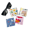 Custom Printed Logo Soft Eye Glasses Wiping Cleaning CCoth for Microfibre Cloth Glass Wiping Jewelry Silver Glasses Clothes