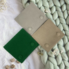 Fashion Style Jewelry Pouch with Card Printed Small Envelope Flap Package Pouch Luxury Microfiber Necklace Jewelry Bag