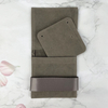 Logo Custom Velvet Jewelry Bag Microfiber Jewelry Bags With Logo Snap Button Linen Jewelry Pouch