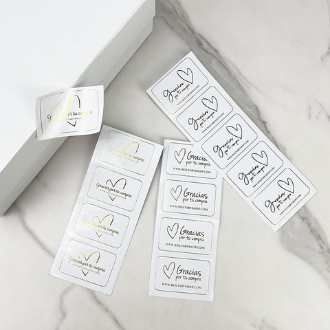 Waterproof Adhesive Logo Sticker Label Custom Logo Printed Synthetic Paper Roll Shipping Craft Cup Labels Thermal Labels