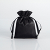 Custom Printed Logo Small Luxury Earring Ring Packaging Drawstring Satin Bag Jewelry Drawstring Bags Pouch Wholesale