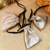 Satin Cloth Drawstring Storage & Gift Packaging Bag with Printed Logo Antique Silk Scarf Design