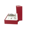 Wholesale Hot Sale PU Leather Necklace Watch Box Lovers on the Table Jewelry Box Watch Necklace Set Box