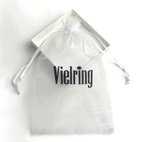 Wholesale Custom logo Packaging Organza Bag Large Gift Pouch Wedding Jewelry Sheer Organza Bag With Satin Rope