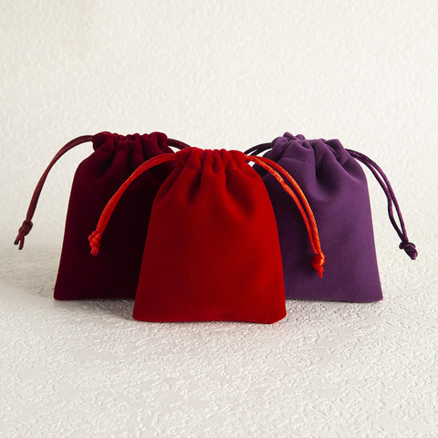 Wholesale Recyclable Velvet Suede Perfume Bag Reusable Drawstring Pouch High End Luxury Jewelry Customizable Gift Bags