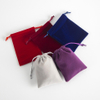 Factory Direct Sale Plush Drawstring Bag with Custom Logo Printing for Jewelry Storage and Antique Toy Packaging