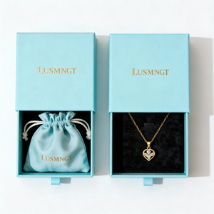 Custom Printed Microfiber Jewelry Pouch and Drawer Cardboard Box Personalized Logo Packaging for Elegant Jewels