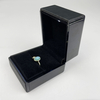 Wholesale Luxury Necklace Jewelry Gift Box with LED Ring Wiredrawing Design Velvet Material PU Leather Case