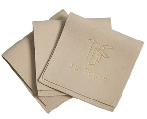 Free Exquisite Sample Custom Leather Jewelry Packaging Microsoft Fiber Jewellery Bag Necklace Jewelry Package Bags