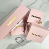 Box and Bag with Insert Set Jewelry Box Plus Jewelry Bag Paper Drawer Bracelet Necklace Earring Box Microfiber Pouch