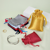 Wholesale Custom Printing Jewelry Dust Bag Satin Bags for Jewelry Satin Silk Drawstring Gift Bag for Cosmetic